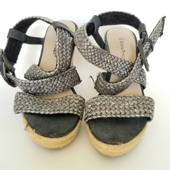 Baretraps strappy wedges 4" height size 7 - Picture 2 of 4